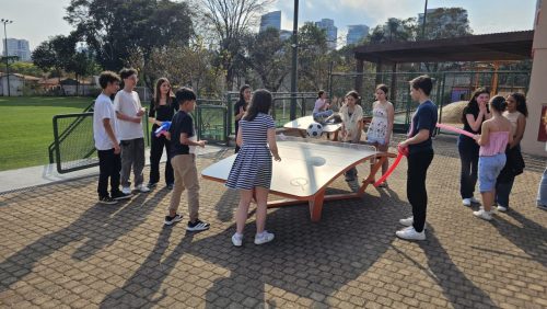 Scholars and families enjoy the Welcome Barbecue at St.Paul's School
