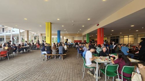 Scholars and families enjoy the Welcome Barbecue at St.Paul's School